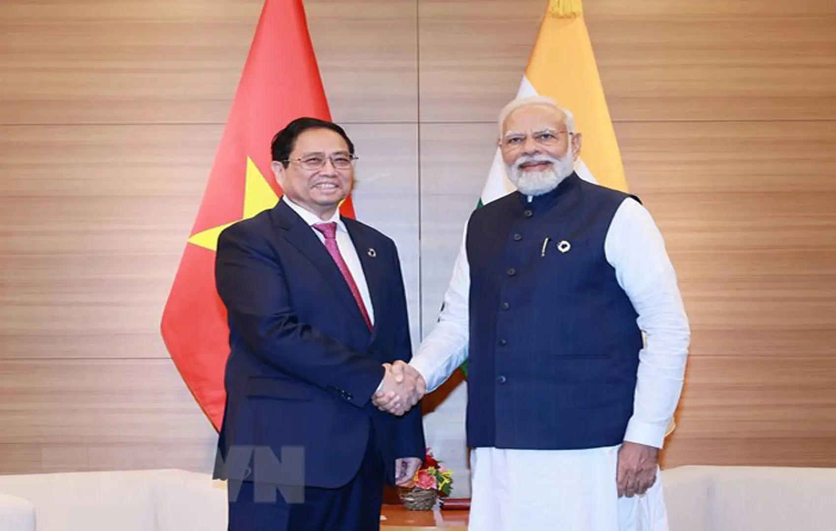 Thủ tướng Phạm Minh Chính hội kiến Thủ tướng Ấn Độ Narendra Modi 