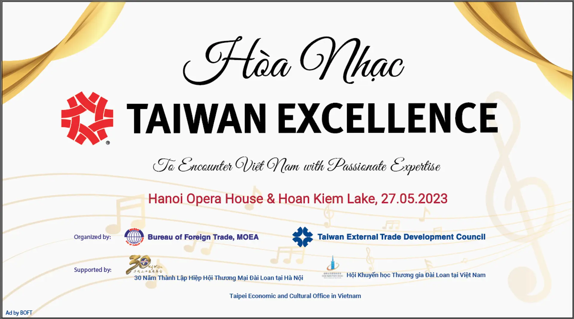 Cùng Taiwan Excellence với chuỗi hoạt động Hòa nhạc giao hưởng và Triển lãm gian hàng