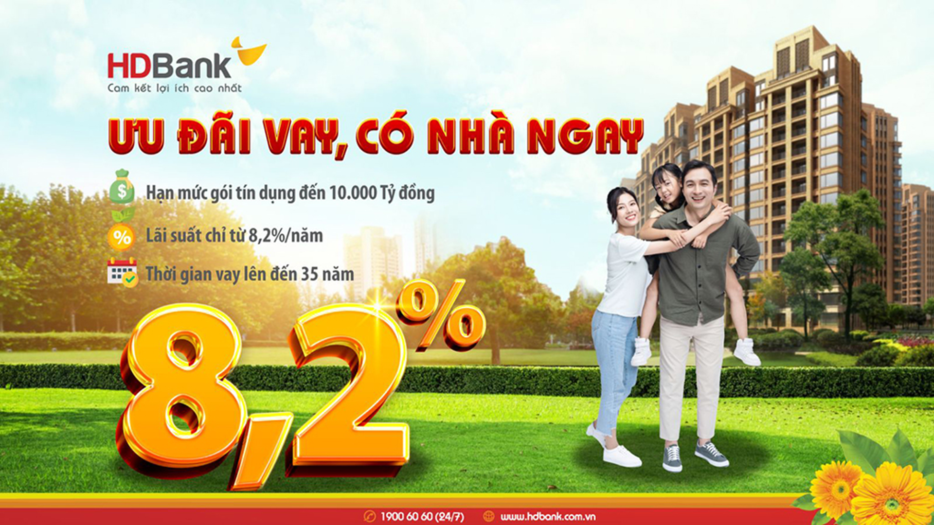 Vay mua nhà lãi suất chỉ từ 8 2% năm tại HDBank