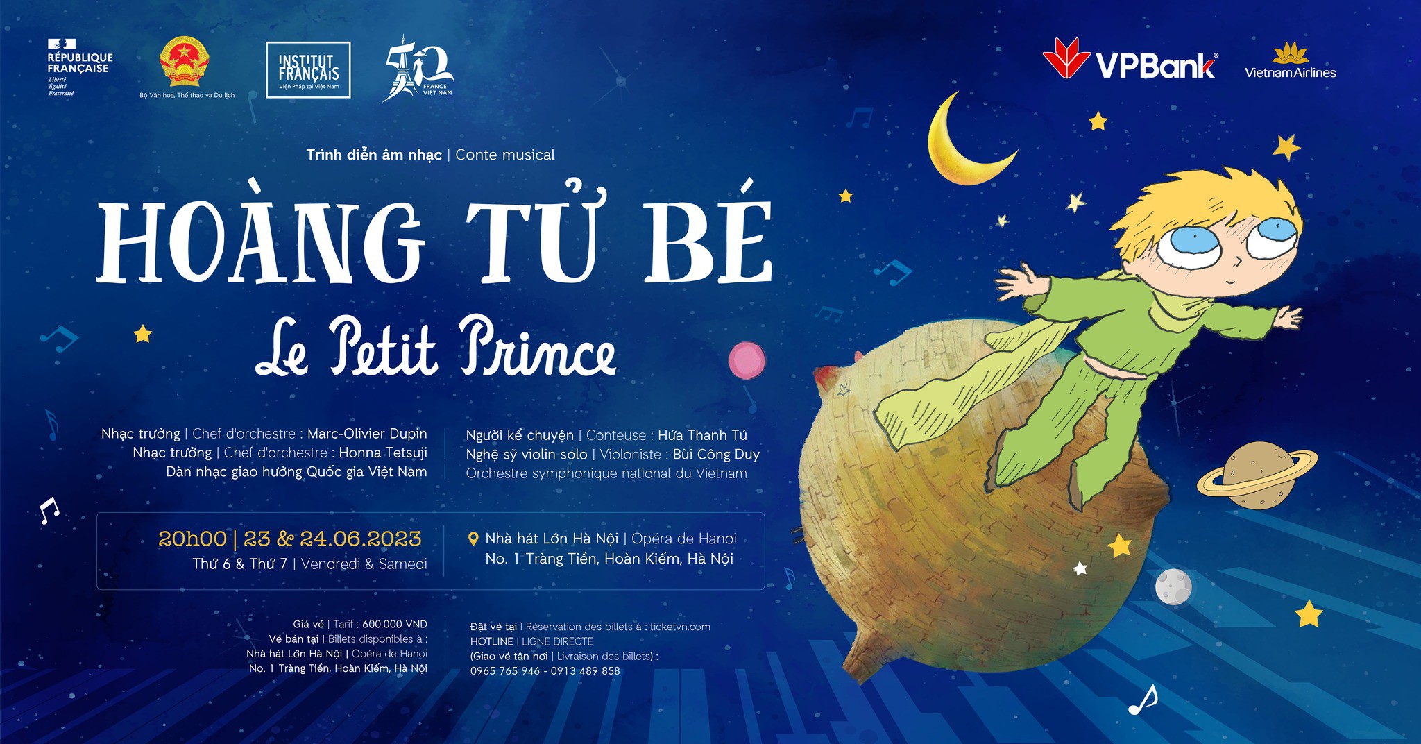 Musical play Le Petit Prince to be performed in Hanoi