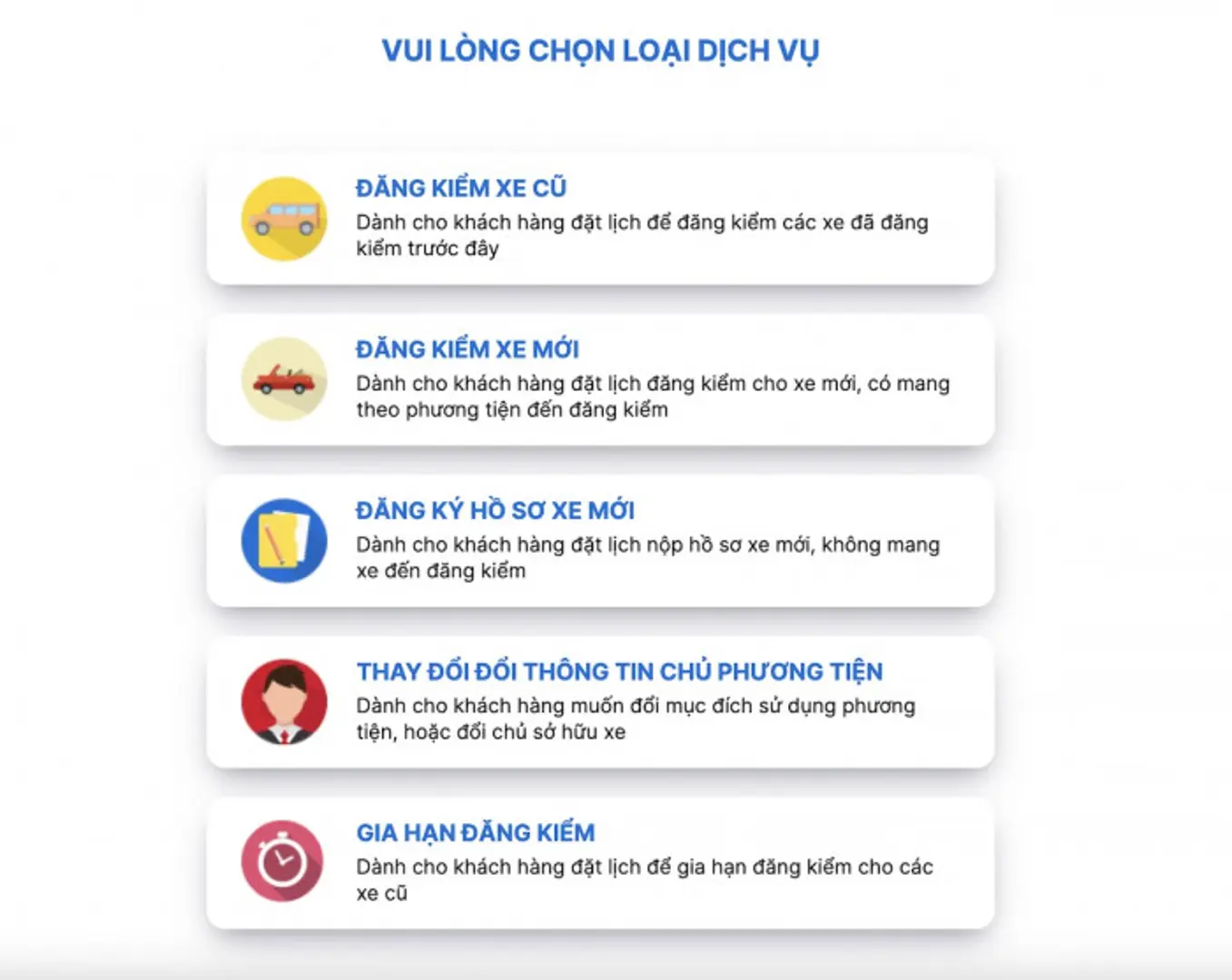 Hướng dẫn cách tự động gia hạn đăng kiểm trên app TTDK