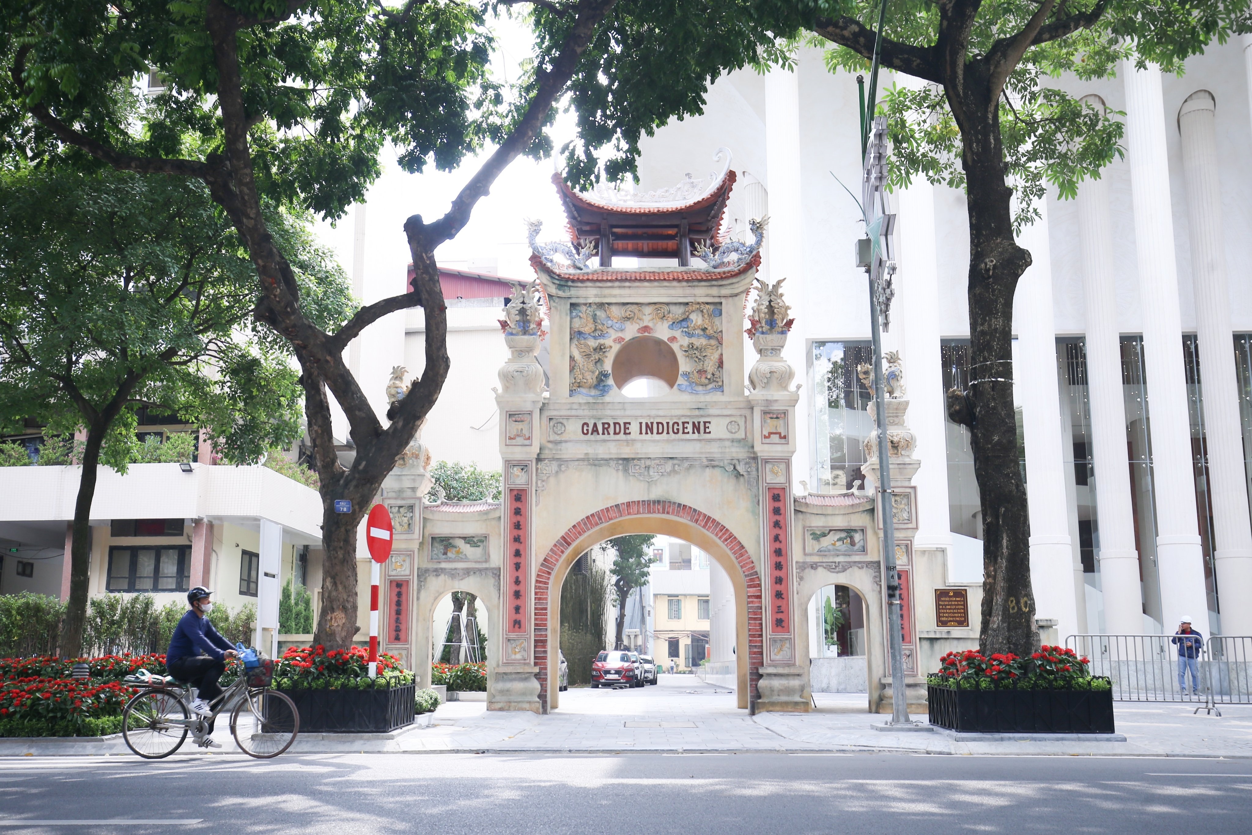 Beauty of France-designed barrack's gate in Hanoi