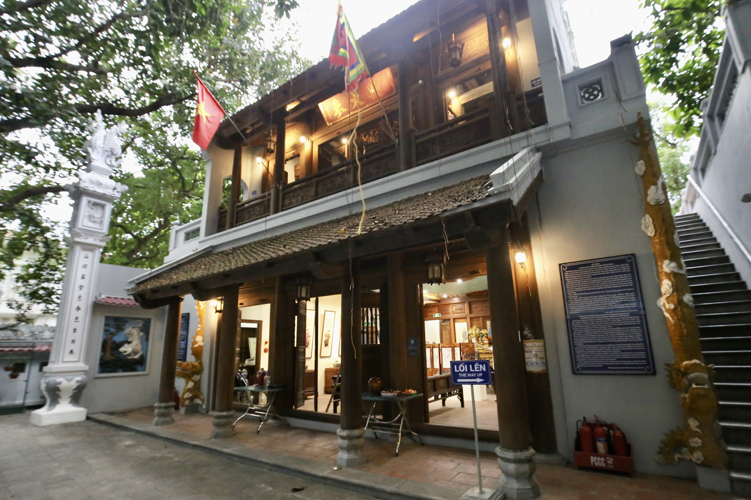 Beauty of an old Vietnamese communal house on the shore of Hoan Kiem Lake