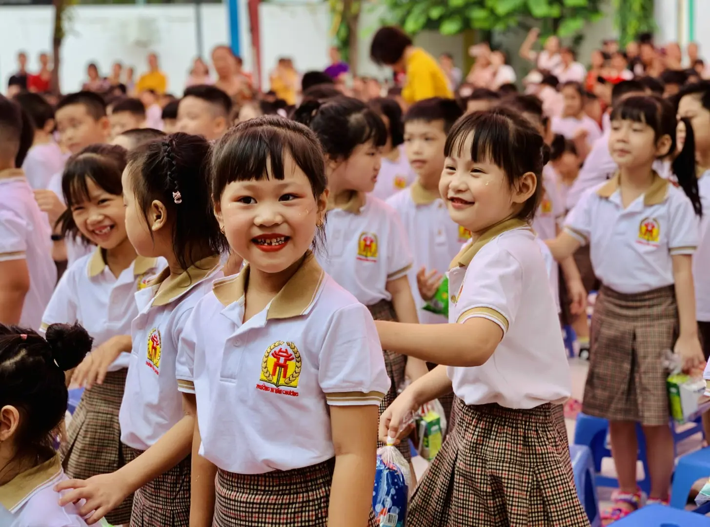 Các học sinh làm quen rất nhanh với môi trường mới