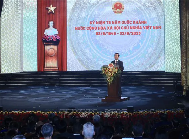 Chủ tịch nước Võ Văn Thưởng chủ trì Lễ kỷ niệm 78 năm Quốc khánh 2/9