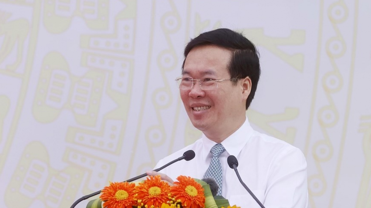 Chủ tịch nước dự khai giảng tại trường dân tộc nội trú Gia Lai