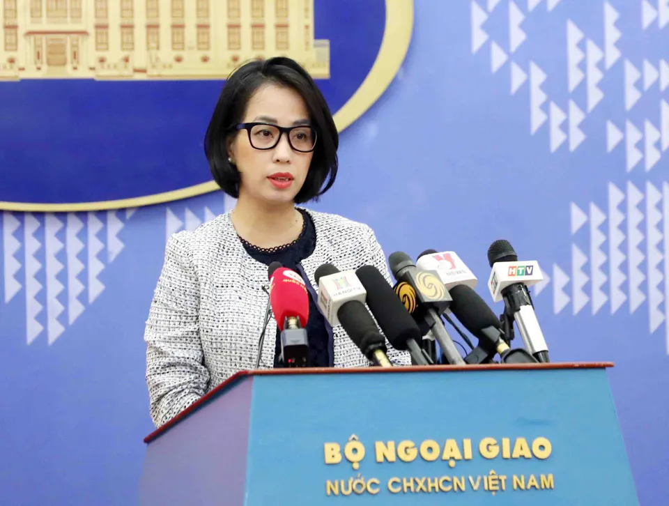 Người Phát ngôn Bộ Ngoại giao Phạm Thu Hằng.