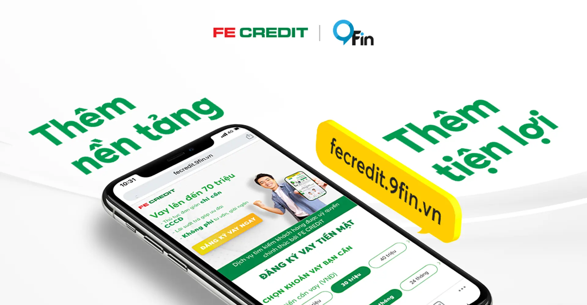 FE CREDIT hợp tác 9FIN.VN mở rộng mạng lưới giới thiệu dịch vụ vay tiêu dùng