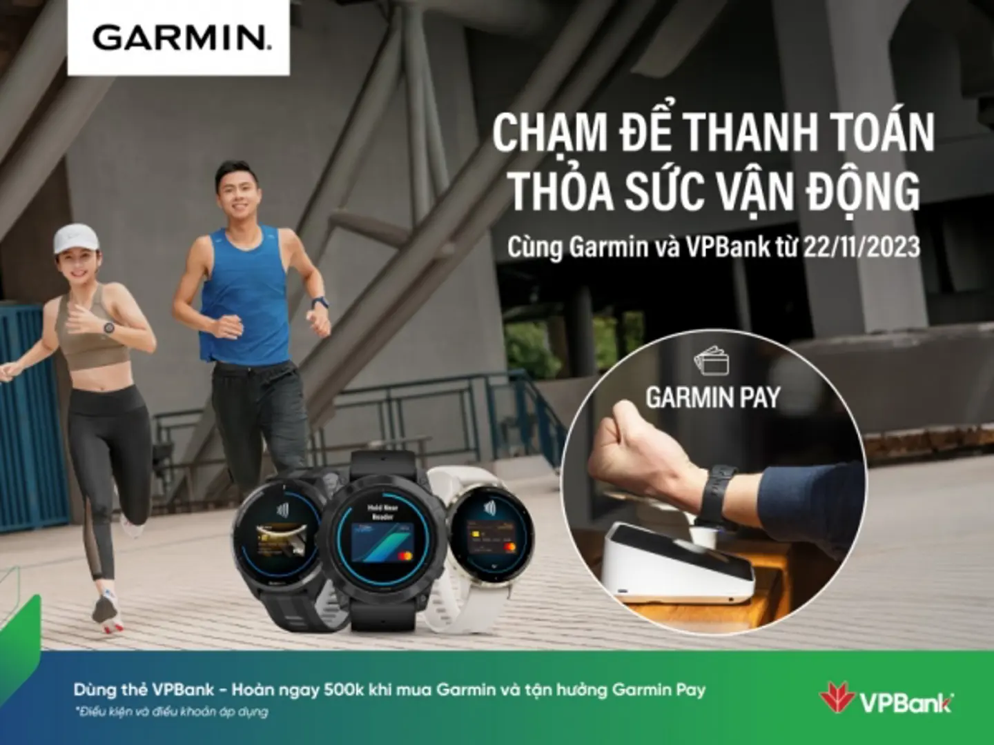 VPBank: Ngân hàng đầu tiên tại Việt Nam triển khai hình thức thanh toán Garmin Pay