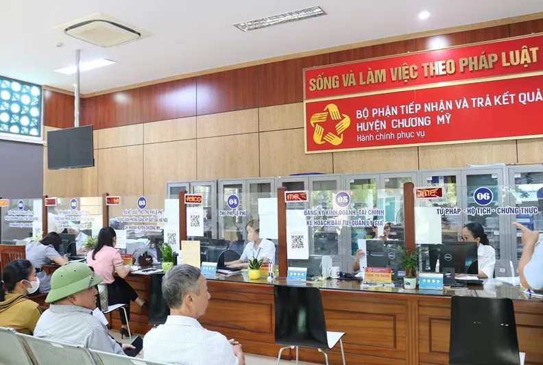Bộ phận một cửa - UBND huyện Chương Mỹ