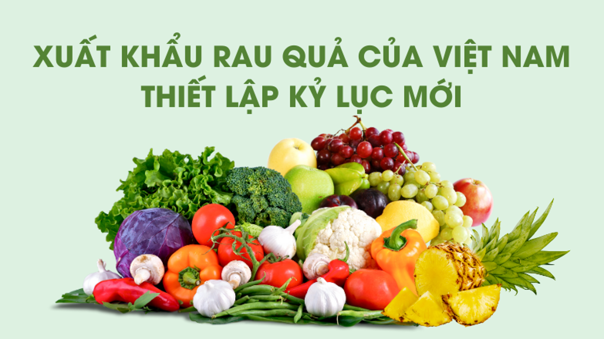 Xuất khẩu rau quả thiết lập kỷ lục mới