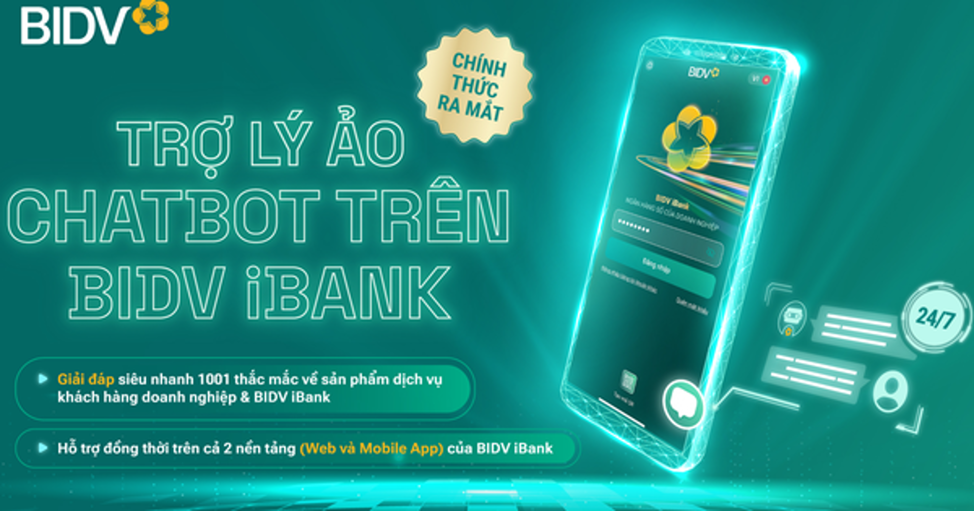 BIDV ra mắt Chatbot dành cho doanh nghiệp