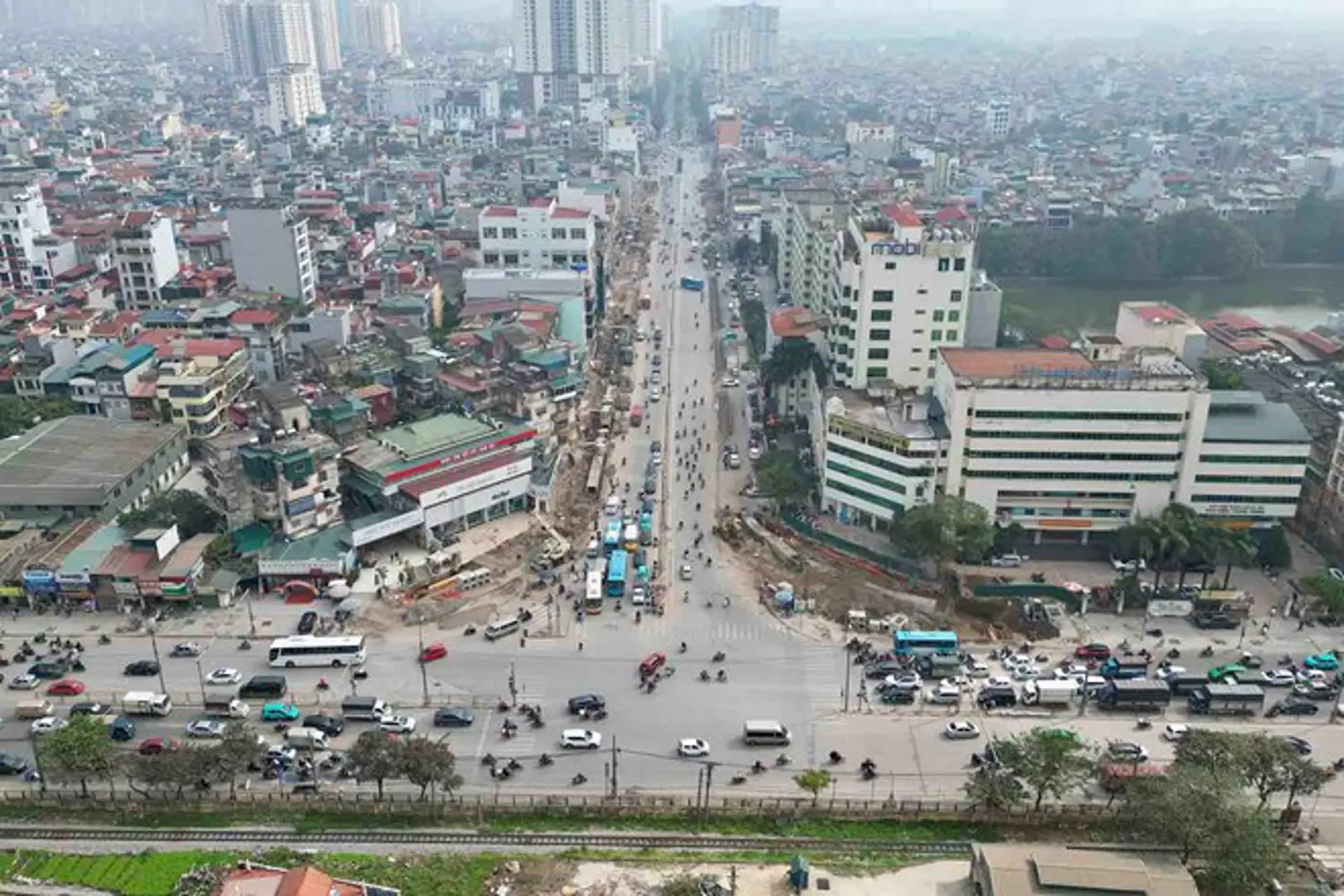 Từ 6/4, Hà Nội phân luồng điều chỉnh giao thông trên đường Giải Phóng