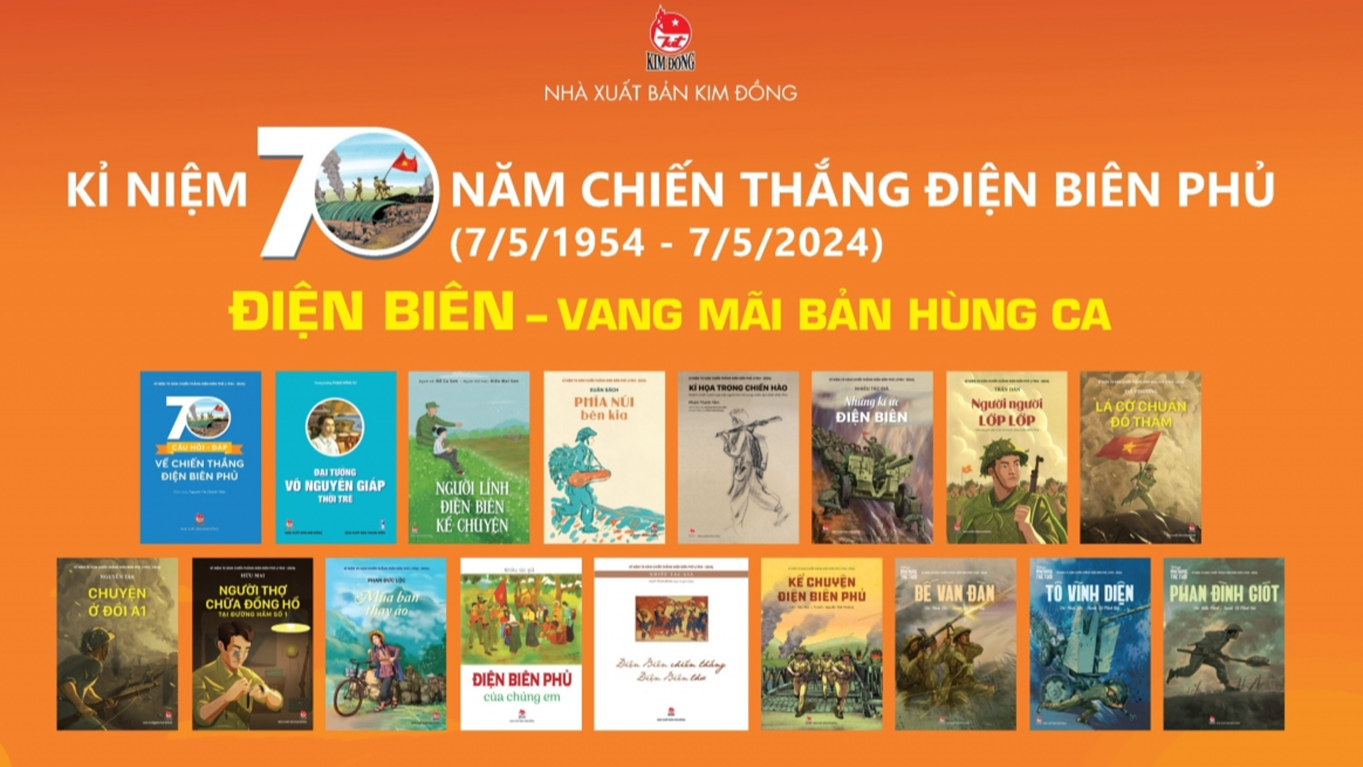 Ra mắt 17 ấn phẩm kỷ niệm 70 năm Chiến thắng Điện Biên Phủ