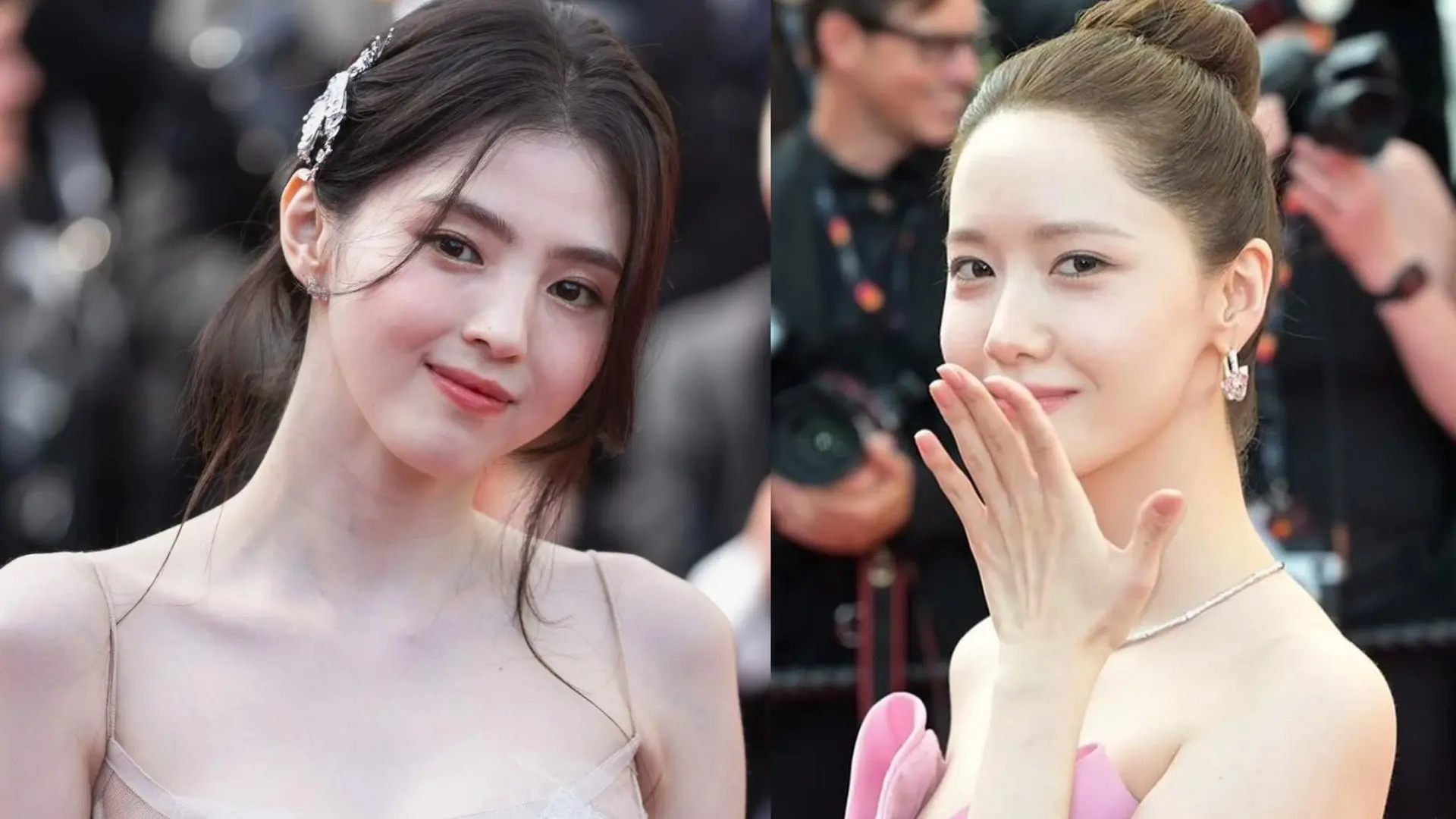 Hình ảnh Han So Hee, Yoona lần đầu dự thảm đỏ LHP Cannes gây chú ý