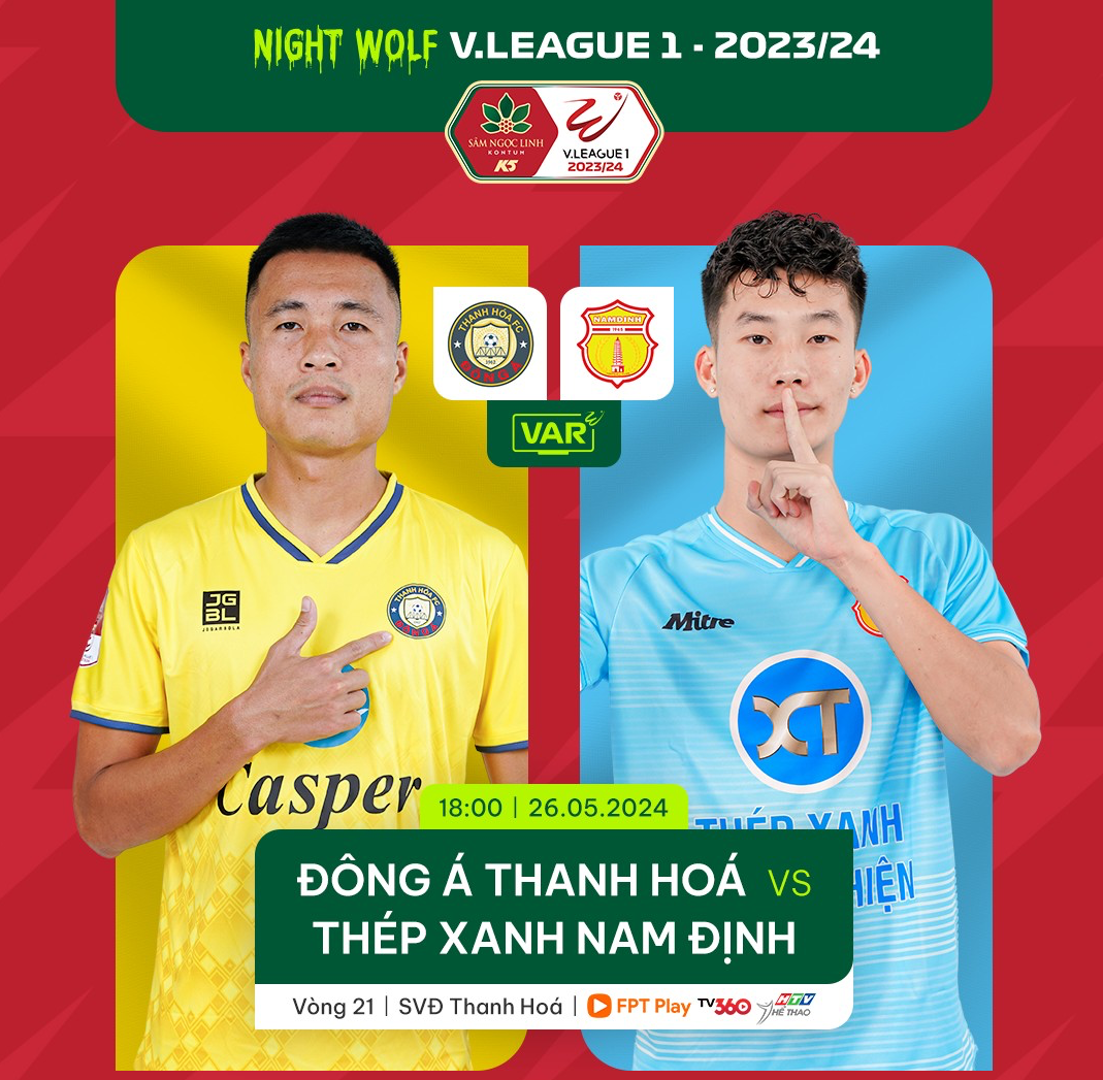 Trực tiếp bóng đá Thanh Hoá vs Nam Định 18 giờ hôm nay 26/5