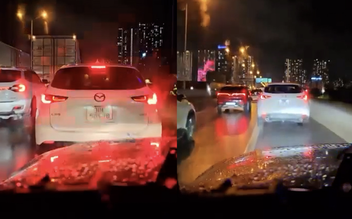 Hà Nội: ô tô con đi vào làn khẩn cấp, không nhường đường xe ưu tiên