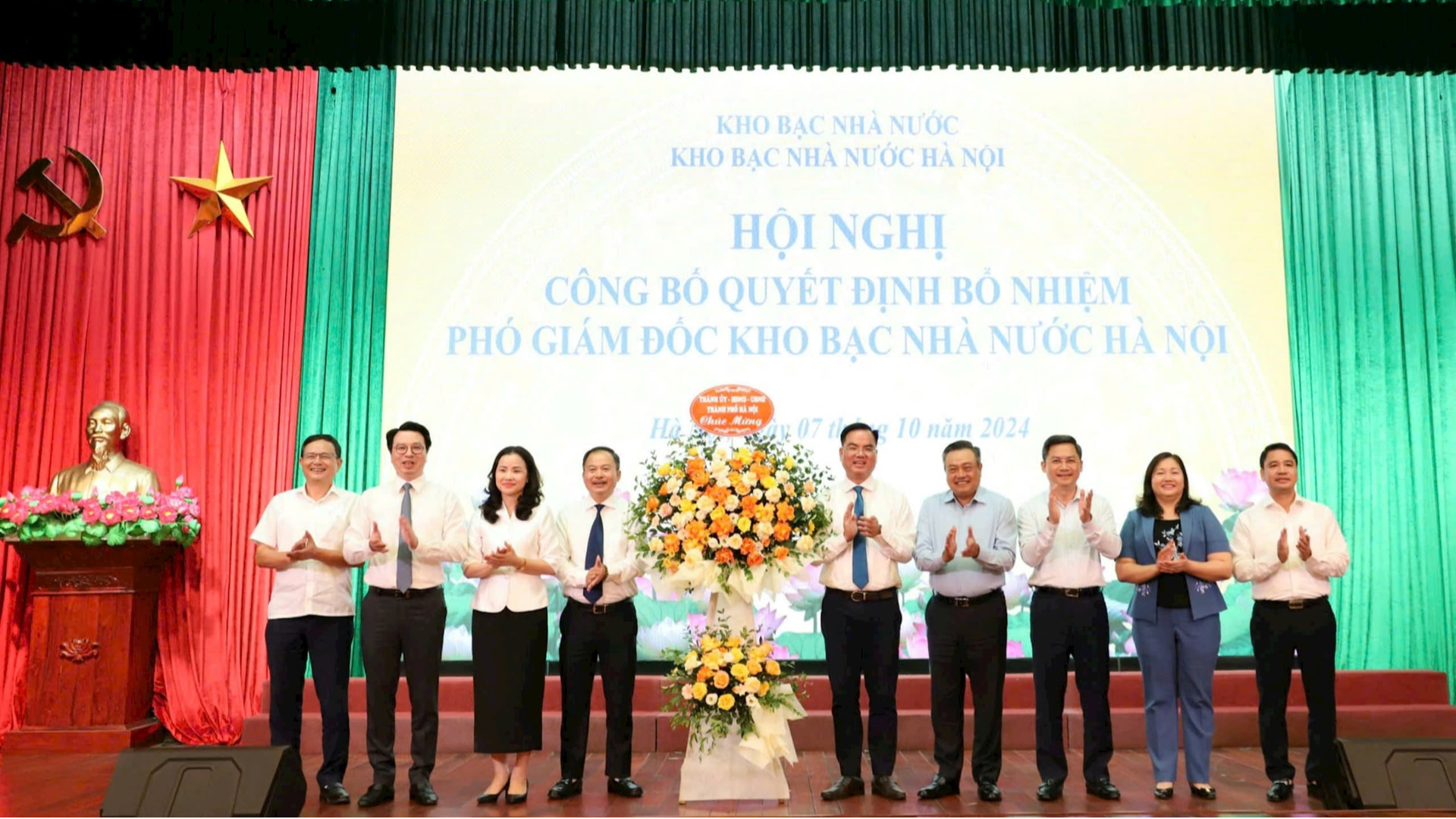 Bổ nhiệm 2 Phó Giám đốc Kho bạc Nhà nước Hà Nội