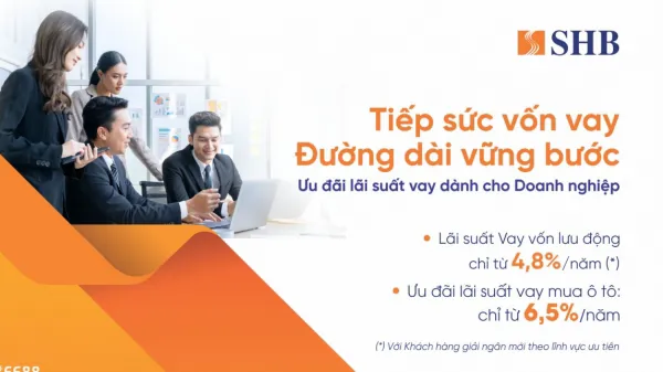 SHB mở rộng gói tín dụng “Tiếp sức vốn vay - Đường dài vững bước”