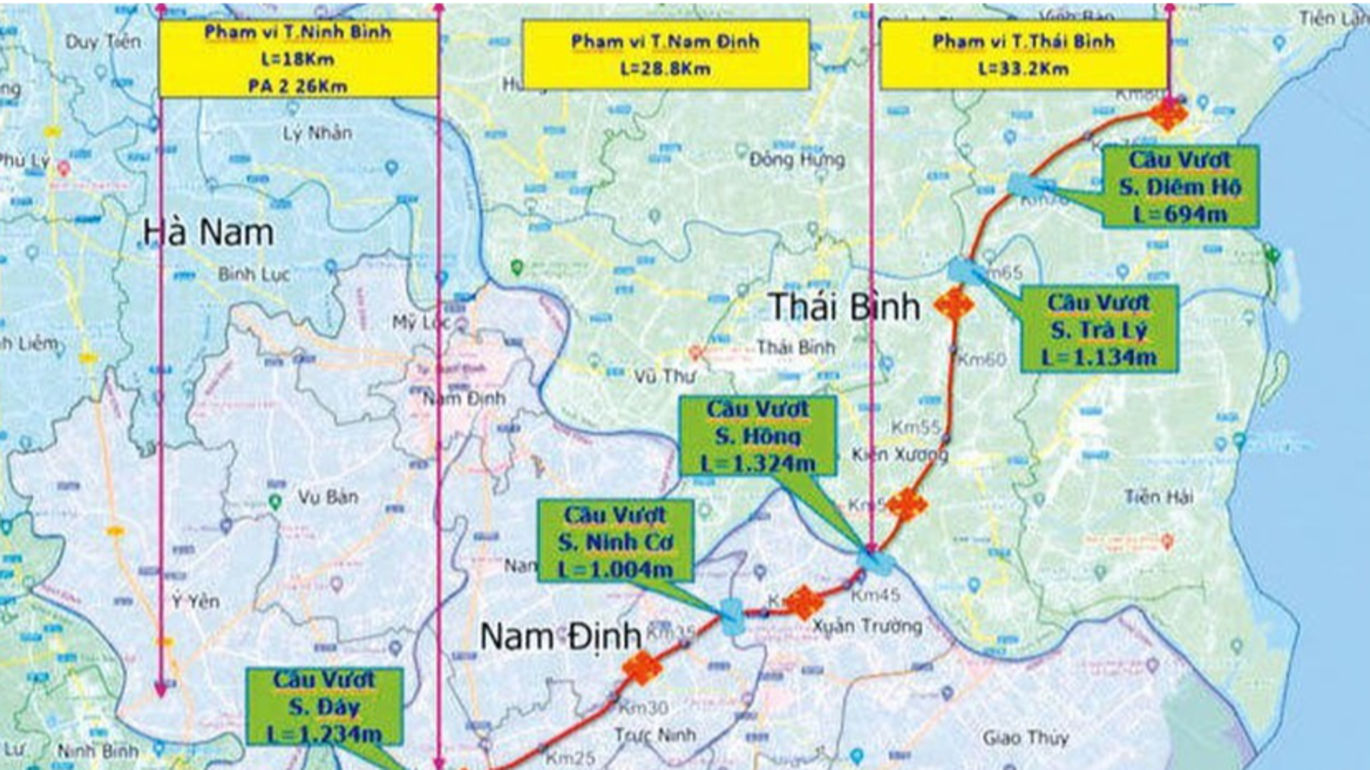 Đầu tư gần 20.000 tỷ đồng xây dựng cao tốc Nam Định - Thái Bình 