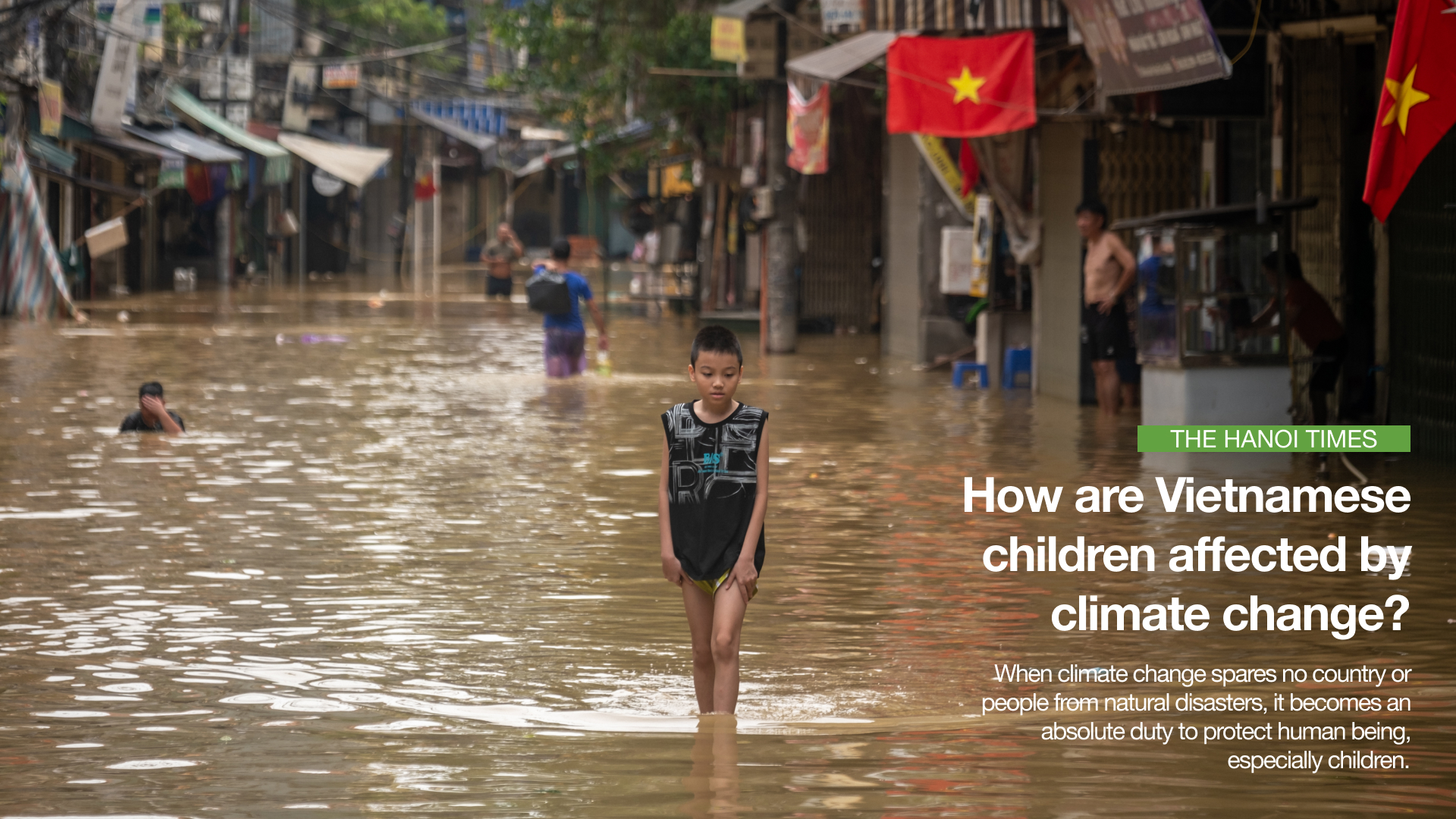 How are Vietnamese children affected by climate change?