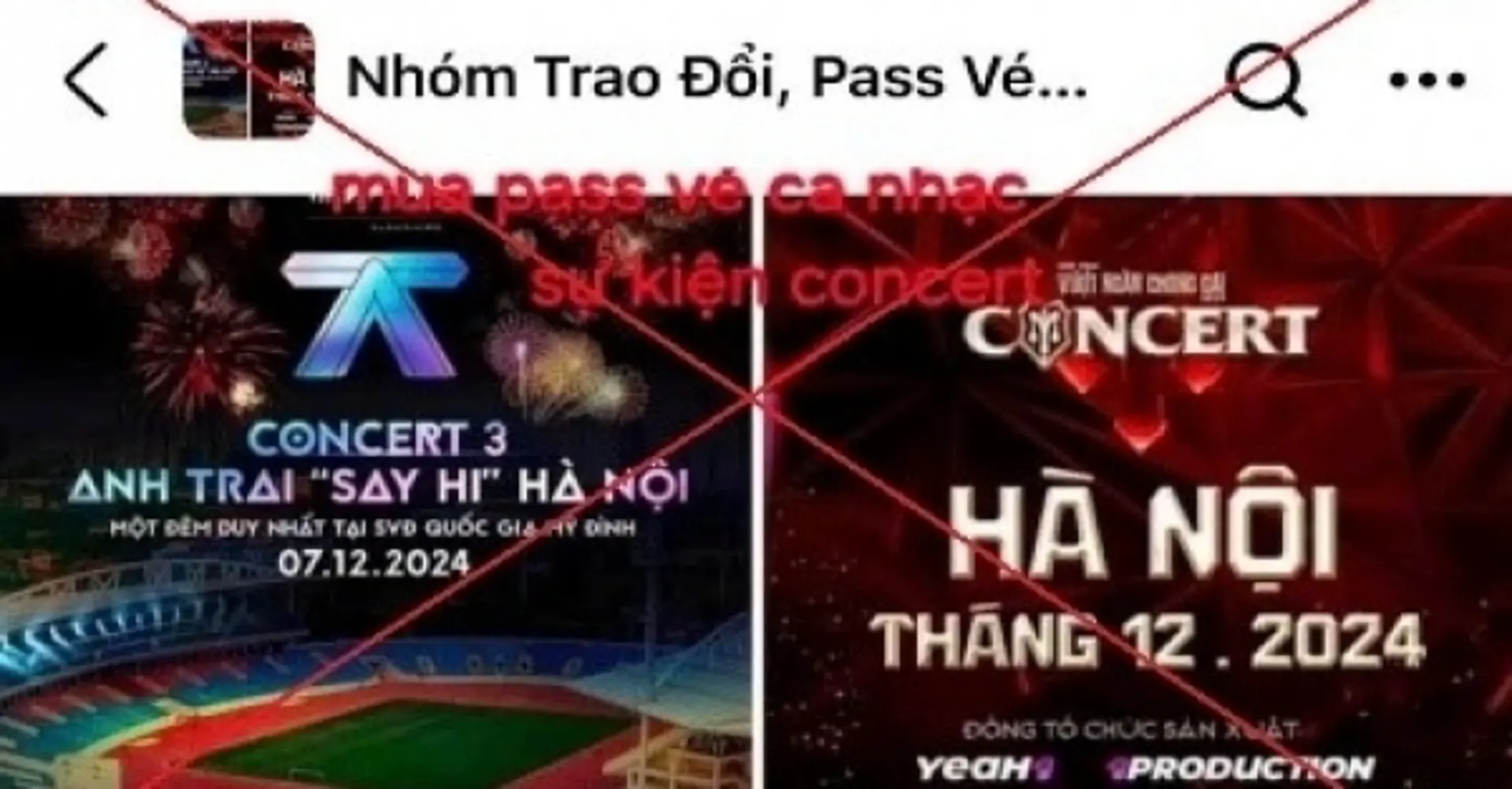 Công an Hà Nội cảnh báo “bẫy” lừa đảo khi mua vé chương trình “Anh trai”