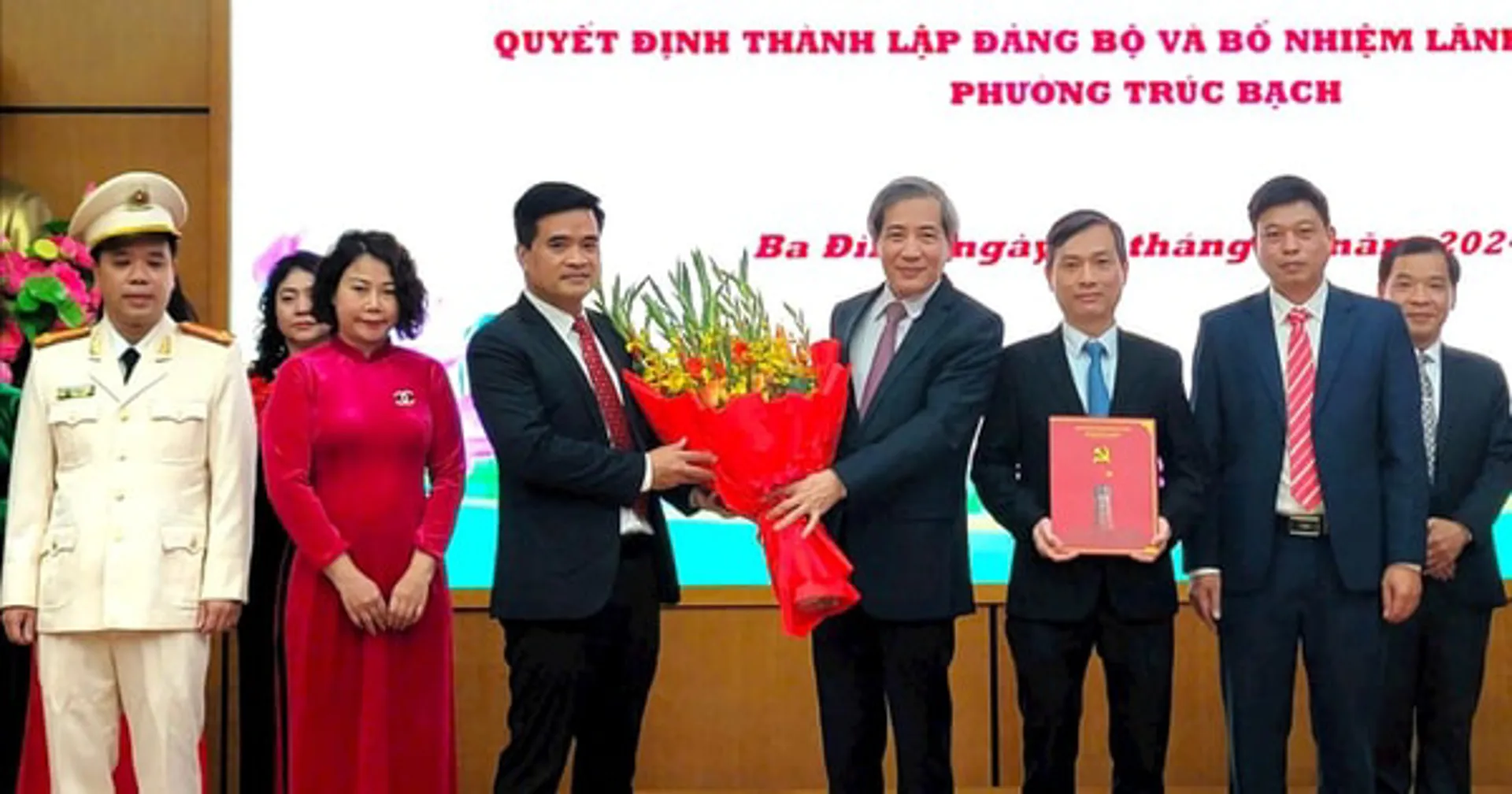 Ông Nguyễn Dân Huy giữ chức Bí thư Đảng ủy phường Trúc Bạch (mới)