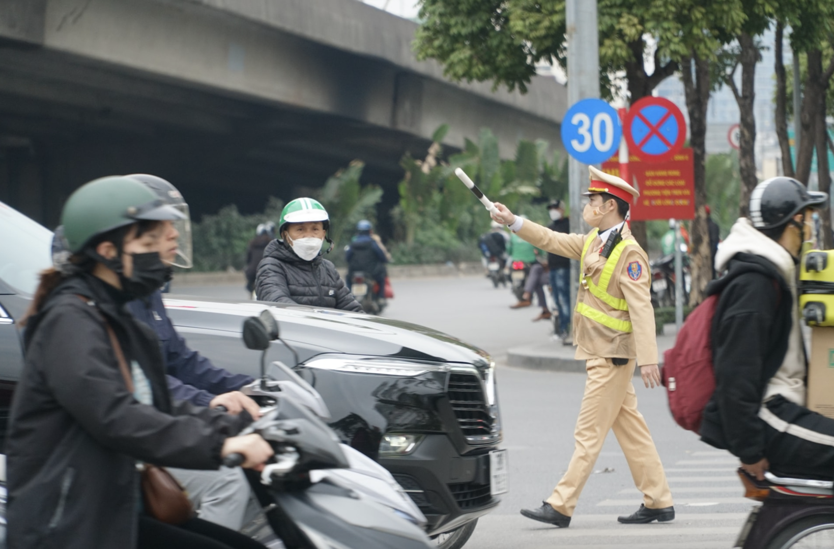 Hà Nội phân luồng giao thông ra vào nội đô theo 6 hướng dịp Tết