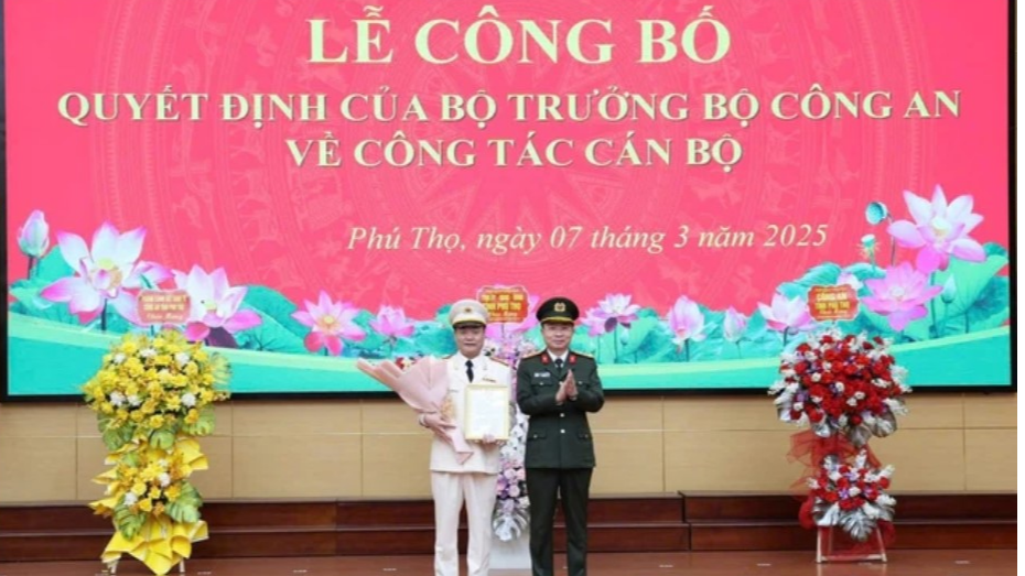 Phú Thọ có tân Phó Giám đốc công an tỉnh