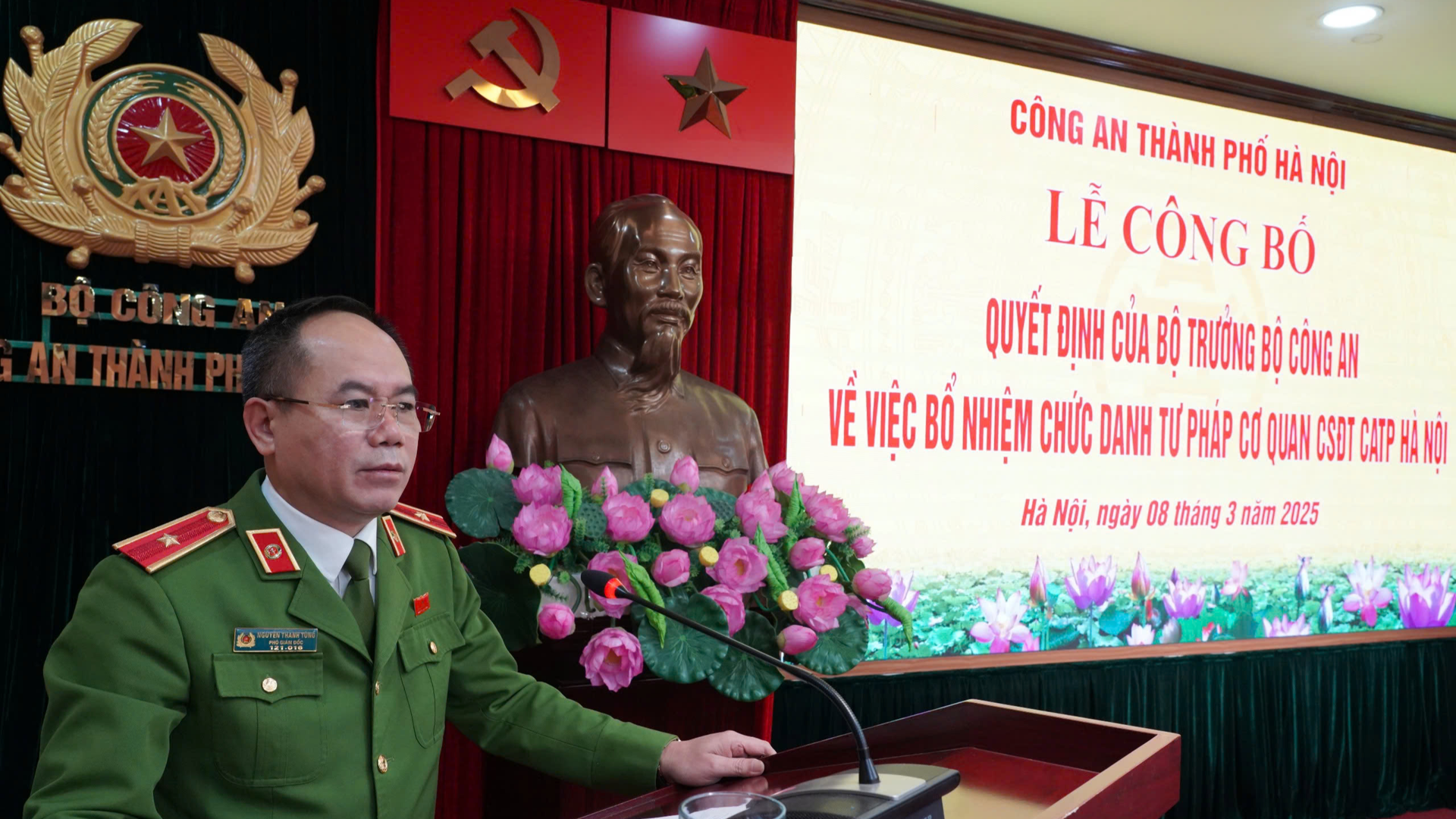 Bổ nhiệm 13 Phó Thủ trưởng Cơ quan Cảnh sát điều tra Công an Hà Nội