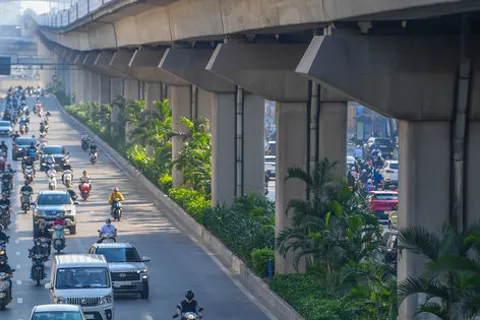 Phủ xanh các công trình giao thông Thủ đô