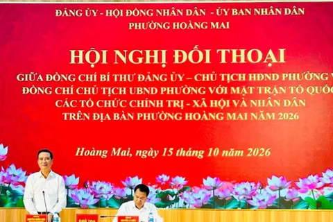 Lãnh đạo phường Hoàng Mai đối thoại, tháo gỡ vướng mắc cho nhân dân