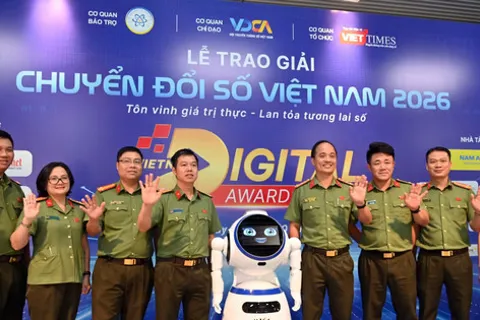 Công an Hà Nội được vinh danh tại Giải thưởng Chuyển đổi số Việt Nam 2026