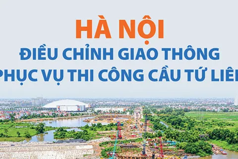 Hà Nội điều chỉnh giao thông phục vụ thi công cầu Tứ Liên từ ngày 21-10