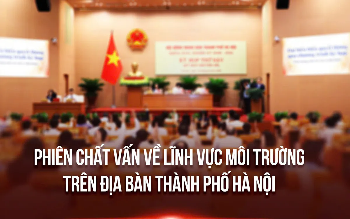 Thường trực HĐND thành phố Hà Nội chất vấn về lĩnh vực môi trường