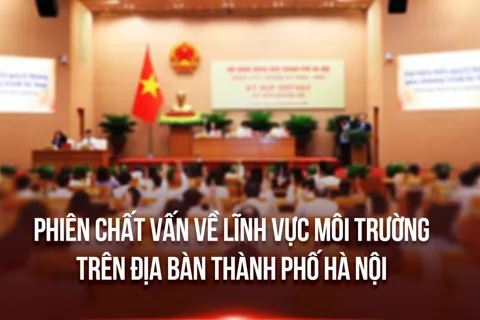 Thường trực HĐND thành phố Hà Nội chất vấn về lĩnh vực môi trường