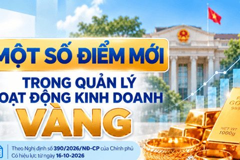 Nghị định 390/2026/NĐ-CP: Những thay đổi đáng chú ý trong quản lý kinh doanh vàng
