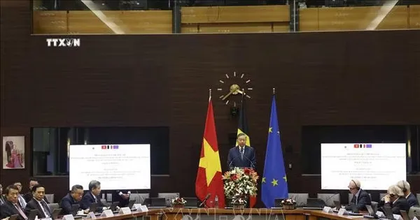 Tổng Bí thư, Chủ tịch nước Tô Lâm đề xuất năm lĩnh vực hợp tác chiến lược đột phá giữa Việt Nam với EU và Bỉ