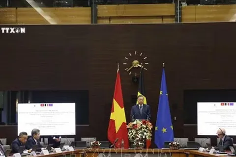Tổng Bí thư, Chủ tịch nước Tô Lâm đề xuất năm lĩnh vực hợp tác chiến lược đột phá giữa Việt Nam với EU và Bỉ