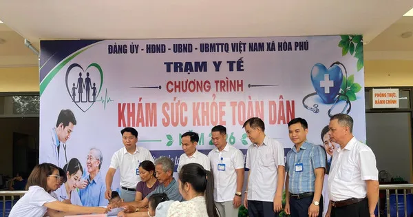 Xã Hòa Phú: Người dân vui vì được khám sức khỏe miễn phí