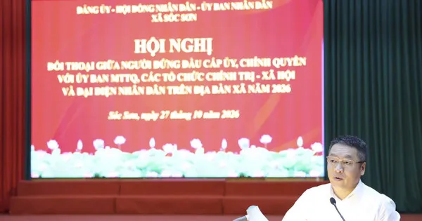 Thường trực Đảng ủy xã Sóc Sơn đối thoại cùng Nhân dân