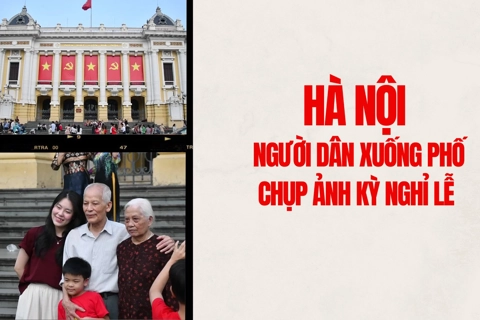 Hà Nôi: Người dân nô nức xuống phố tận hưởng kì nghỉ lễ
