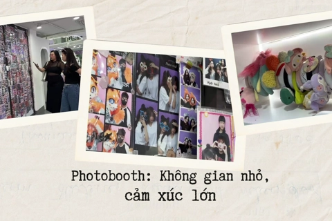 Photobooth: Trào lưu chụp ảnh đang "gây sốt" giới trẻ Hà Nội
