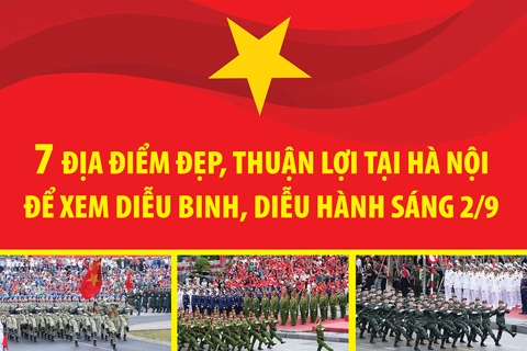 7 địa điểm đẹp, thuận lợi tại Hà Nội để xem diễu binh, diễu hành sáng 2/9