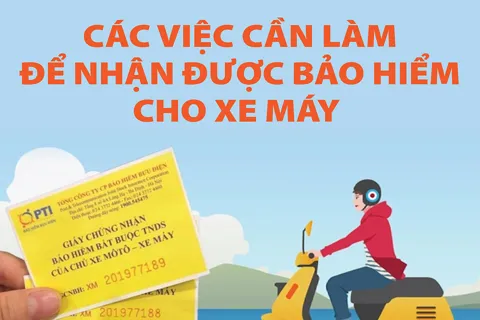 Những việc cần làm để nhận được bảo hiểm cho xe máy