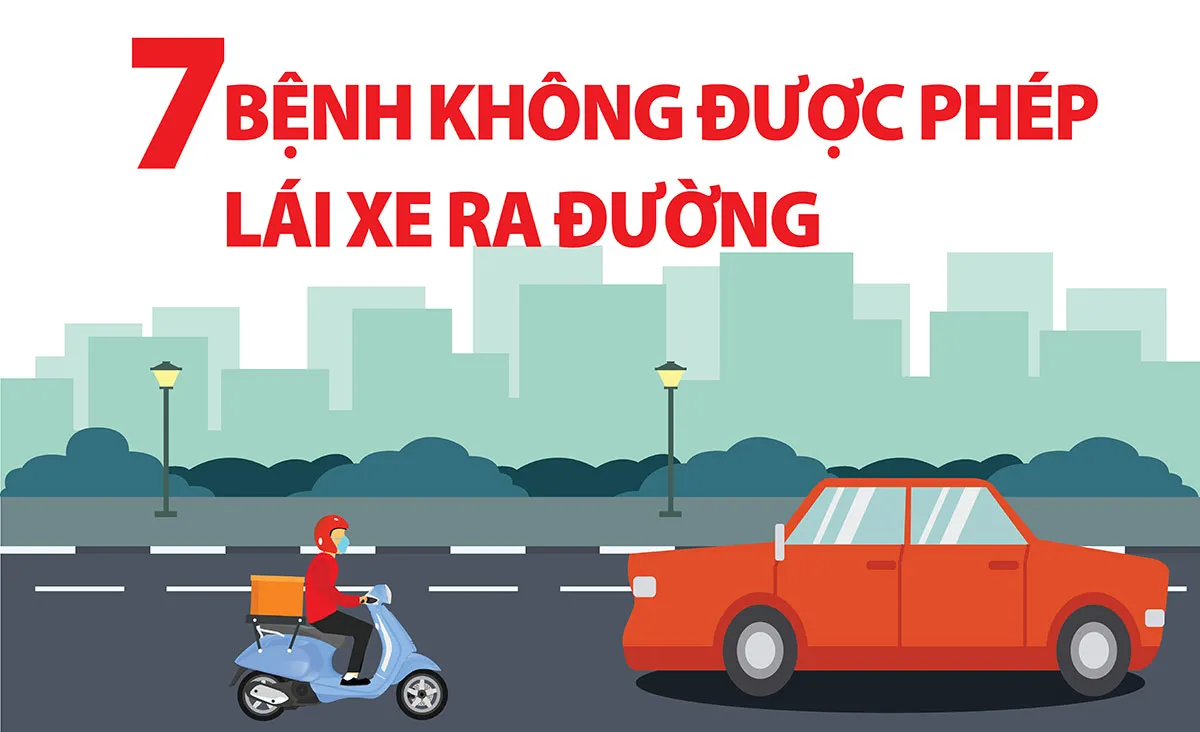 7 bệnh không được lái xe từ 01/01/2025