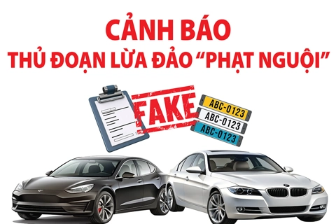 Cảnh báo thủ đoạn lừa đảo "phạt nguội"
