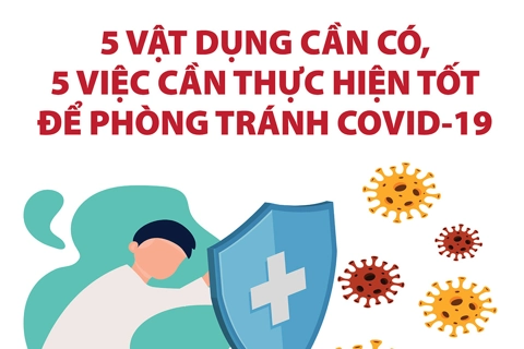5 vật dụng cần có, 5 việc cần thực hiện tốt để phòng tránh Covid-19

