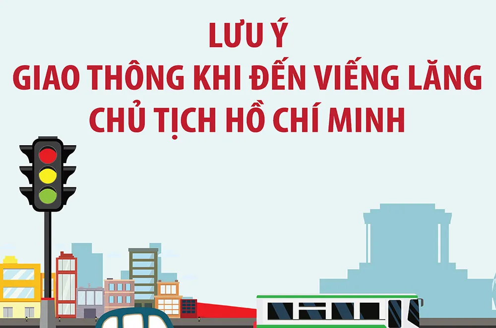 Hà Nội: Phân luồng giao thông phục vụ nhân dân vào Lăng viếng Chủ tịch Hồ Chí Minh