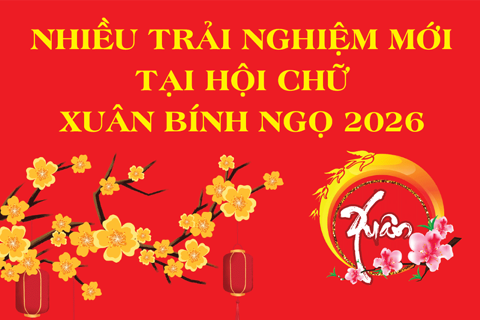 Nhiều trải nghiệm mới tại Hội chữ Xuân Bính Ngọ 2026